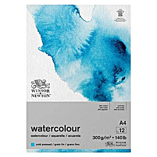 Winsor & Newton Skizzenbuch Watercolor (300 g/m², DIN A4, Anzahl Blätter: 12 Stk.)