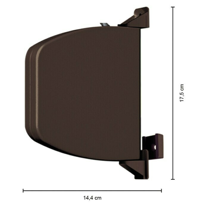 Schellenberg Aufschraubwickler Flexo140 x 25 x 165 mm, Geeignet für: Rollladen-Mini-Systeme, Braun Unknown