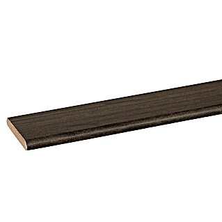Plakplint Bruin Zwart (Bruin Zwart, l x b x h: 240 cm x 26 mm x 4 mm)