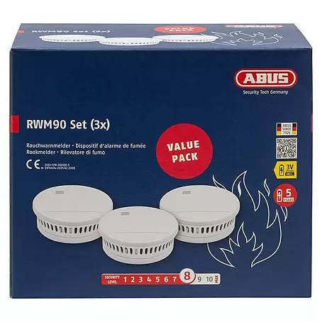 Abus  Rauchwarnmelder-Set RWM90