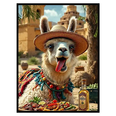 Cuadro City Llama