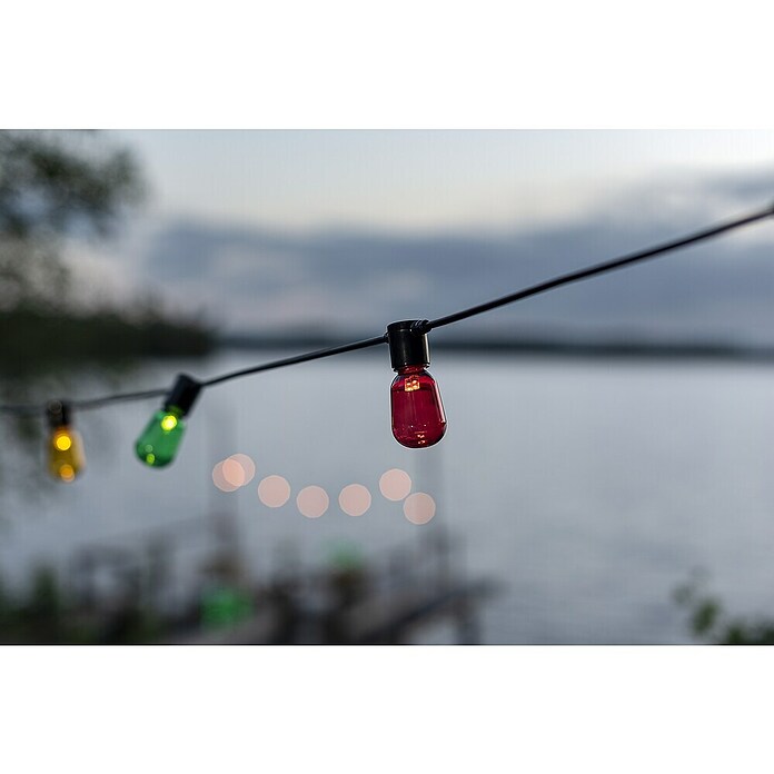 Konstsmide Led-feestverlichting met 20 lichten (Buiten, 14,75 m, Lichtkleur: Meerkleurig, Op netstroom) | BAUHAUS