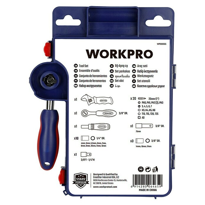 Set de puntas y carracas Workpro (38 pzs.) | BAUHAUS
