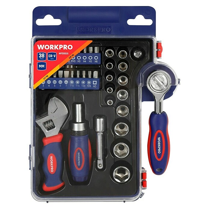 Set de puntas y carracas Workpro (38 pzs.) | BAUHAUS