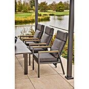 Sunfun Maja Vrtni pozicijski stol Deluxe  (Nastavljivo naslonjalo, Antracitne barve, Š x G x V: 60 x 78 x 105 cm) | 8350 - Stühle Textilen | ICAB - Sommermöbel Stühle | ICA - Sommermöbel | IC - Freizeit im Garten | I - Stadtgarten | BAUHAUS
