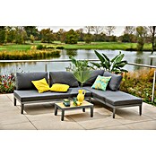 Sunfun Solo Rope Loungemöbel-Set Rope (3 -tlg., Aluminium, Olefin, Night-Grey) | BAUHAUS