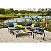 Sunfun Solo Rope Loungemöbel-Set Rope (3 -tlg., Aluminium, Olefin, Night-Grey) | BAUHAUS