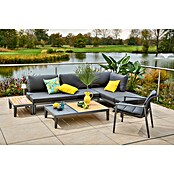 Sunfun Solo Rope Loungemöbel-Set Rope (3 -tlg., Aluminium, Olefin, Night-Grey) | BAUHAUS