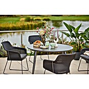 Sunfun Solo Gartentisch rund (Ø x H: 120 x 74 cm, Aluminium, Sintered Stone, Night-Grey) | BAUHAUS