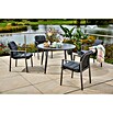 Sunfun Solo Gartentisch rund (Ø x H: 120 x 74 cm, Aluminium, Sintered Stone, Night-Grey) | BAUHAUS