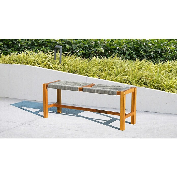 Banco de jardín Vilma (An x Pr x Al: 115 x 35 x 45 cm, Madera de acacia) | BAUHAUS