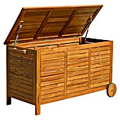 Baúl para jardín Amira (L x An x Al: 124 x 55,5 x 66 cm, Natural, Madera) | BAUHAUS