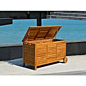 Baúl para jardín Amira (L x An x Al: 124 x 55,5 x 66 cm, Natural, Madera) | BAUHAUS