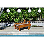 Tumbona de jardín Manuela (L x An x Al: 190 x 65 x 33 cm, Natural/Gris, Madera, Barra antivuelco) | BAUHAUS