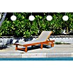 Tumbona de jardín Manuela (65 x 190 x 33 cm, Natural/Gris, Madera, Barra antivuelco) | BAUHAUS