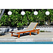Tumbona de jardín Manuela (L x An x Al: 190 x 65 x 33 cm, Natural/Gris, Madera, Barra antivuelco) | BAUHAUS