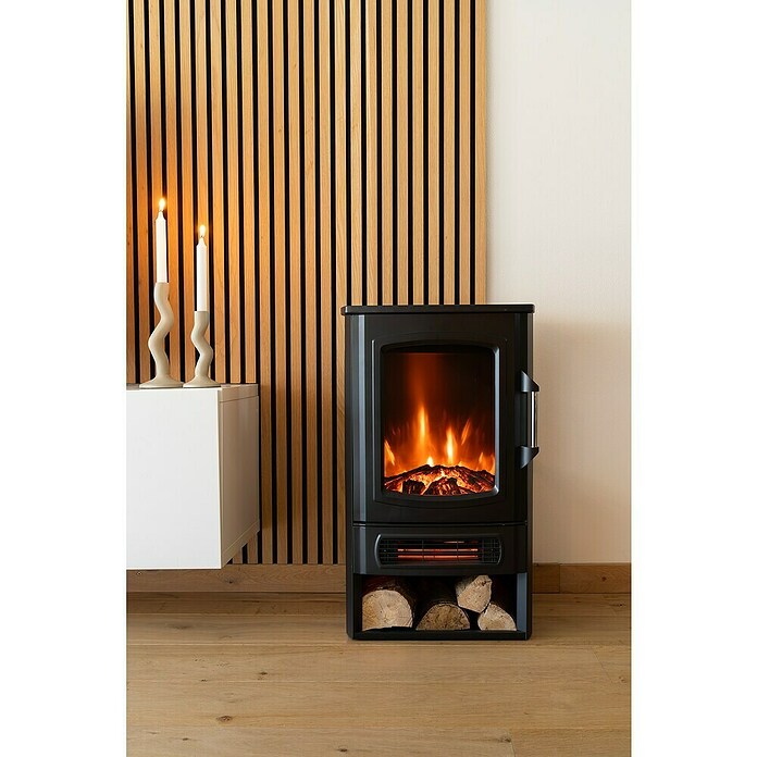 Livn Decoratieve kachel Kent (32,1 x 44,5 x 74 cm, Zwart) | BAUHAUS