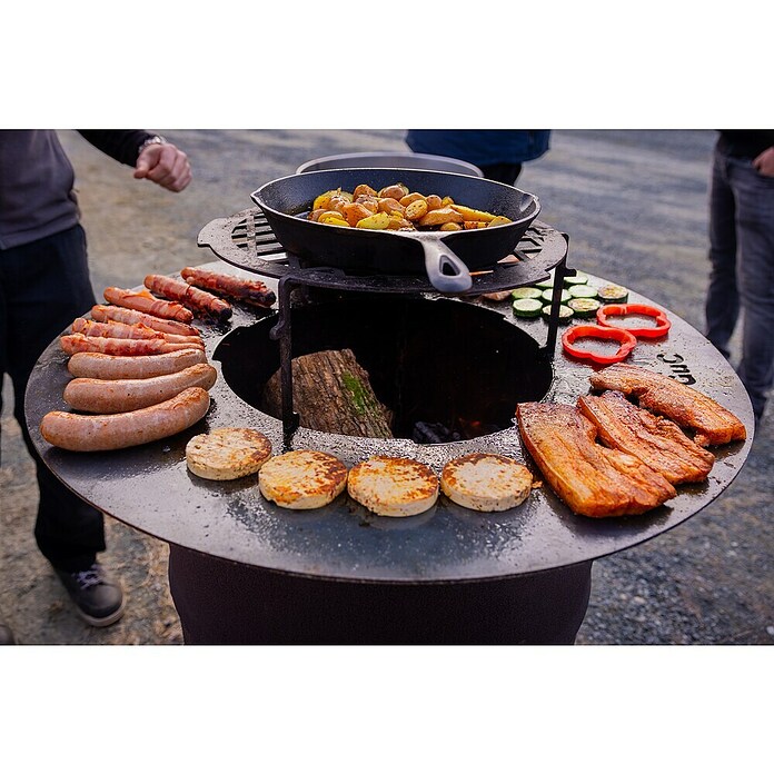 Grillplatte 80 (Durchmesser: 82 cm, Stahl, Anthrazit) | BAUHAUS