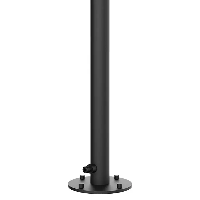 GardWell Gartendusche Metro220 cm, Edelstahl - Schwarze Außendusche mit einem minimalistischen Design, perfekt für den Garten oder Poolbereich. Elegante Form, robust und wetterfest.