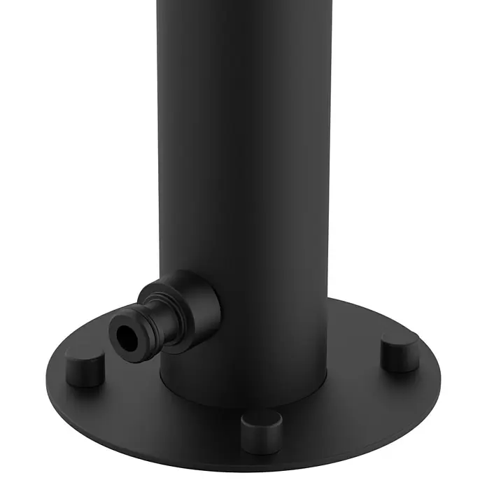 GardWell Wasserzapfstelle Comfort Style - Mattschwarz, Höhe: 93 cm, Edelstahl - Schwarze Armatur mit Anschluss für einen Gartenschlauch. Das hochwertige Produkt zeichnet sich durch sein schlichtes Design aus.