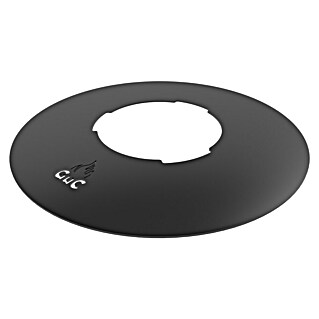 Grillplatte 60 (Durchmesser: 66 cm, Stärke: 4 mm, Stahl, Anthrazit)