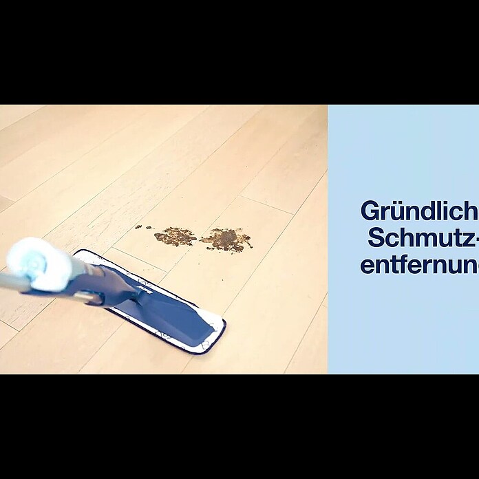 Bona Spray Mop Premium für geölte Holzfußböden (1 x Spray Mop, 1 x nachfüllbare Kartusche mit 850 ml Reinigungsmittel, 1 x Microfaser-Reinigungspad) | BAUHAUS