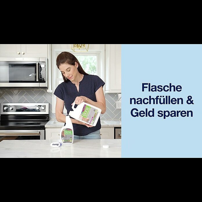 Bona Fliesen- & Laminatreiniger für Hartböden (1 l, Flasche mit Sprühpistole) | BAUHAUS