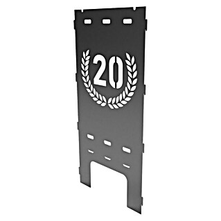 Feuerkorb Seitenteil 20 Jahre (Passend für: Feuerkorb Basis-Set, B x H: 38,5 x 79 cm, Stärke: 2 mm, Grau, Stahl)