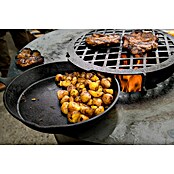 Grillplatte Aufsatz 60 (Durchmesser: 30 cm, Höhe: 16 cm, Stahl, Anthrazit) | BAUHAUS