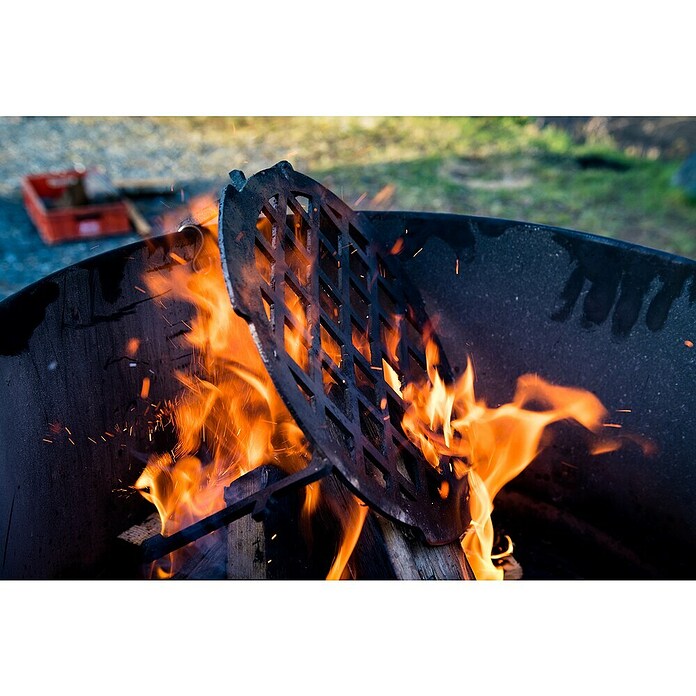 Grillplatte Aufsatz 60 (Durchmesser: 30 cm, Höhe: 16 cm, Stahl, Anthrazit) | BAUHAUS