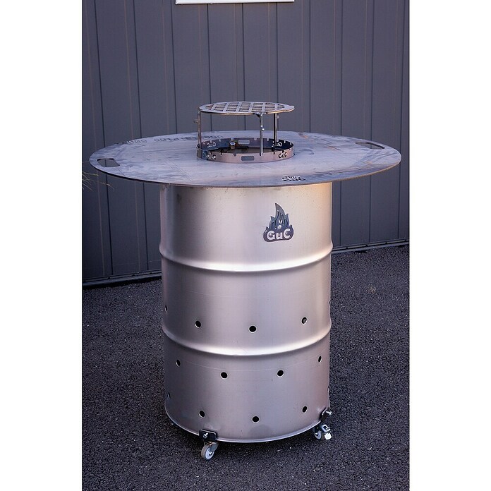 Grillplatte Aufsatz 100 (Passend für: Grillplatte 100, Ø x H: 30 x 16 cm, Stahl, Anthrazit) | BAUHAUS