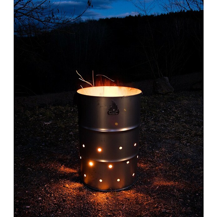 Feuertonne XL (Höhe: 88 cm, Durchmesser: 58 cm, Stahl, Anthrazit) | BAUHAUS