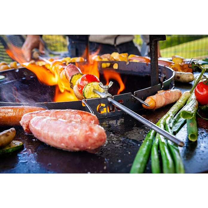 Grillaufsatz Würstelsaver (Passend für: Grillplatte 80, Durchmesser: 43 cm, Stahl, Anthrazit) | BAUHAUS