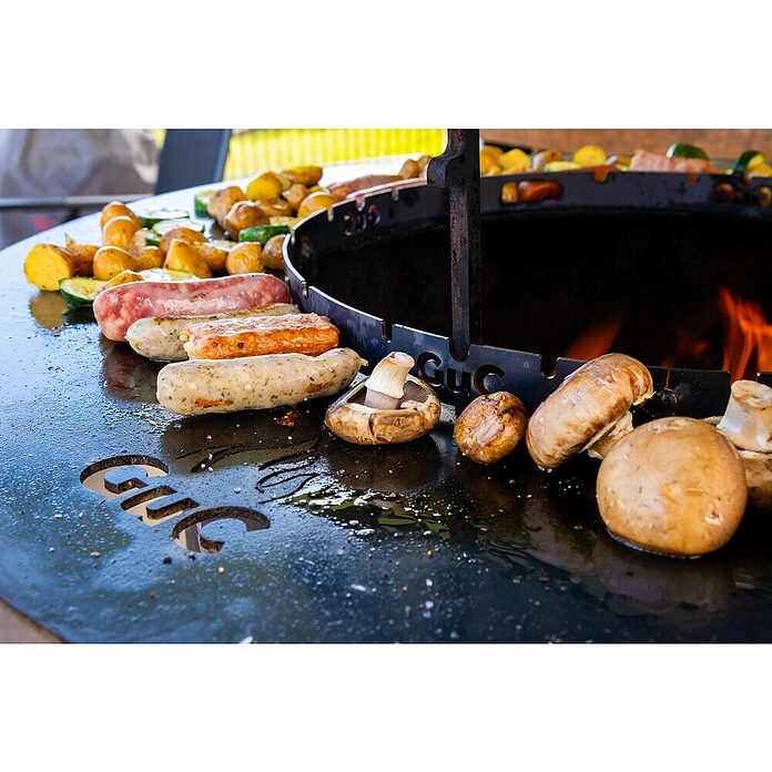 Grillaufsatz Würstelsaver (Passend für: Grillplatte 80, Durchmesser: 43 cm, Stahl, Anthrazit) | BAUHAUS