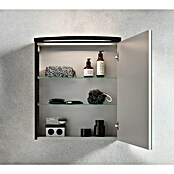 Camargue Swing LED-Spiegelschrank (B x H: 60 x 70,5 cm, Anschlag: Rechts, Mit Beleuchtung, Holz, Dark Oak) | BAUHAUS