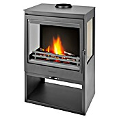 Panadero Kaminofen Diamant 3V Eco (7,1 kW, Raumheizvermögen: 220 m³, Schwarz Metallic) | BAUHAUS