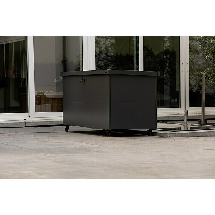 Telluria Gartenbox Nevio 180 (L x B x H: 185 x 85 x 85 cm, Stahl, Anthrazit) | BAUHAUS