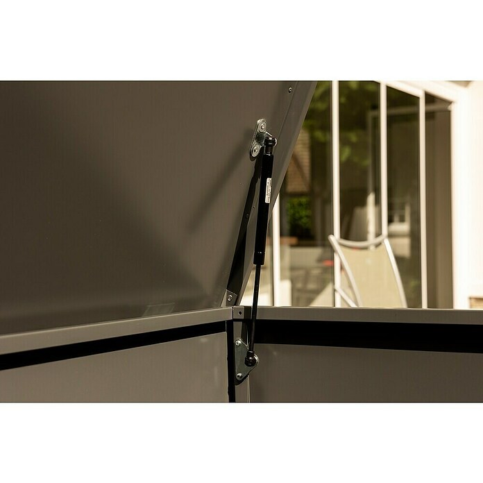 Telluria Gartenbox Nevio 180 (L x B x H: 185 x 85 x 85 cm, Stahl, Anthrazit) | BAUHAUS