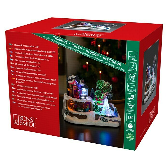 Konstsmide LED-Weihnachtsleuchte (Bunt, L x B x H: 23,5 x 16 x 17 cm)