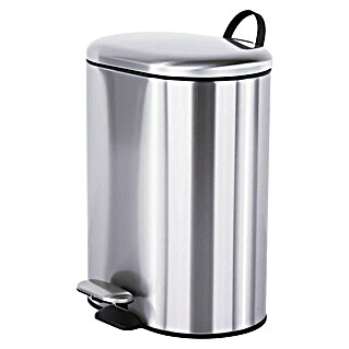 Cosmic Cubo de basura de baño Essentials (5 l, Metal, Inox)