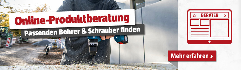 Bohrer & Schrauber Produktberater