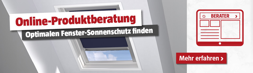 Fenster-Sonnenschutz Produktberater