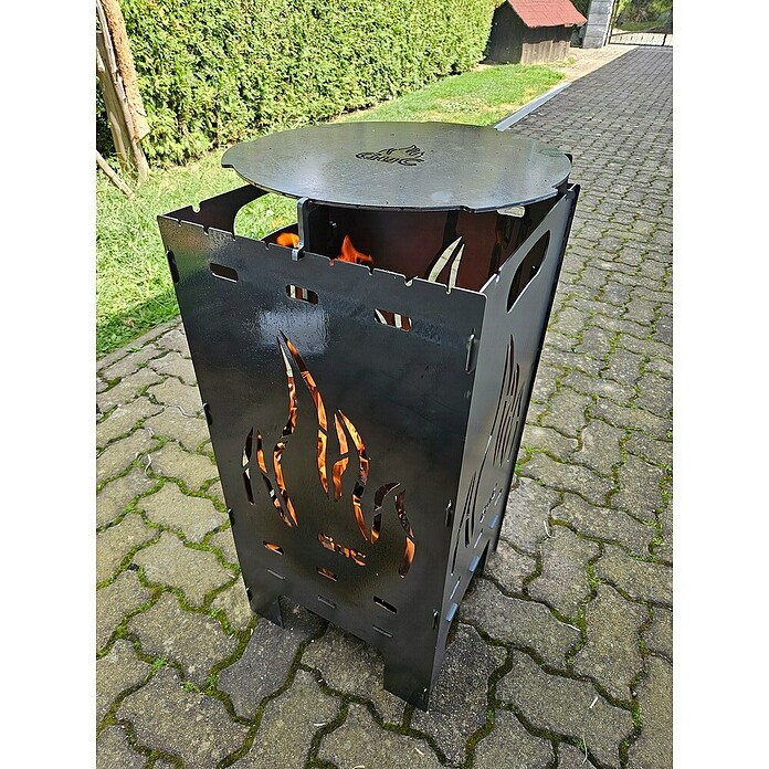 Feuerkorb Classic (Ø x H: 38,5 x 79 cm, Stahl, Anthrazit) | BAUHAUS