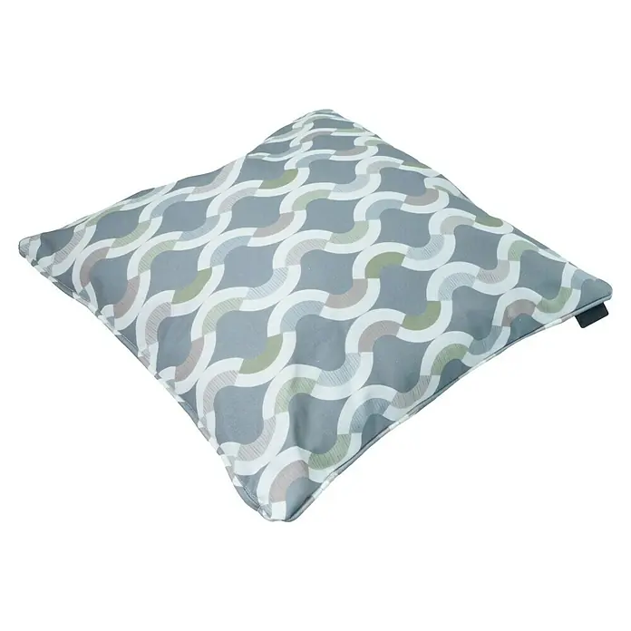 Madison Outdoor-Kissen - 50 x 50 cm, Trivia Grey, Baumwoll-Polyester-Mischgewebe - Dekorative Zierkissen mit modernem, grauem Halbkreis-Muster für Wohnzimmer oder Schlafzimmer, um Ihrem Zuhause einen Hauch von Stil und Komfort zu verleihen.