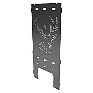 Feuerkorb Seitenteil (Passend für: Feuerkorb Basis-Set, Dekor Hirsch, B x H: 38,5 x 79 cm, Stärke: 2 mm, Stahl)