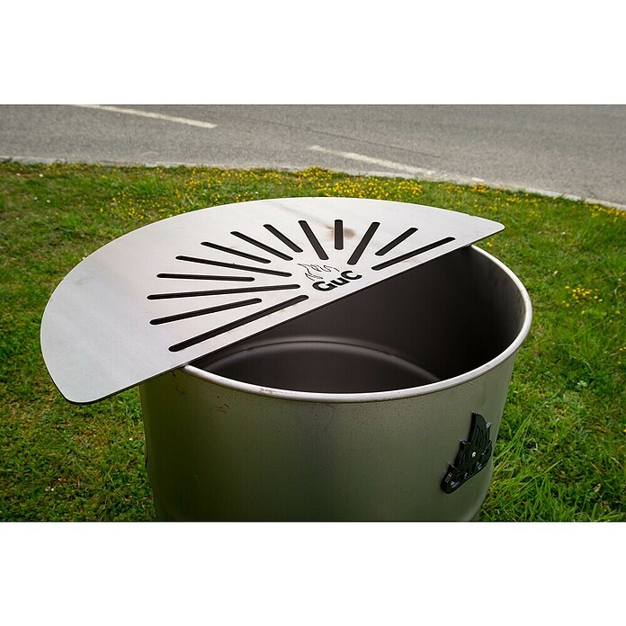 Grillplatte halber Mond (Passend für: Jede Feuerschale, L x B: 82 x 42 cm, Stahl, Anthrazit) | BAUHAUS