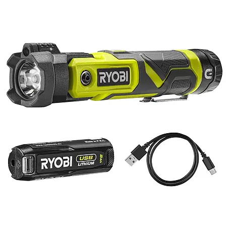 Ryobi 4V USB Akku-Taschenlampe RLP4