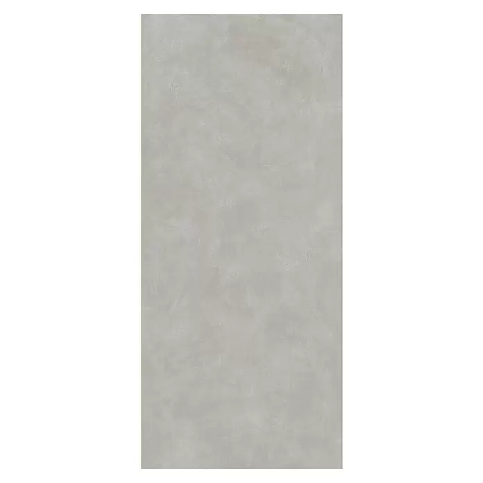 Corso Italia Feinsteinzeugfliese Resin - 120 x 278 cm, Silber, Matt - Hellgraue, texturierte Oberfläche mit feinem Beton- oder Putzfinish, ideal für moderne Innenräume.