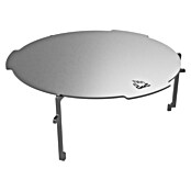 Grillplatte Aufsatz vollflächig 100 (Passend für: Grillplatte 100, Durchmesser: 50 cm, Höhe: 16 cm, Stahl, Silber) | BAUHAUS
