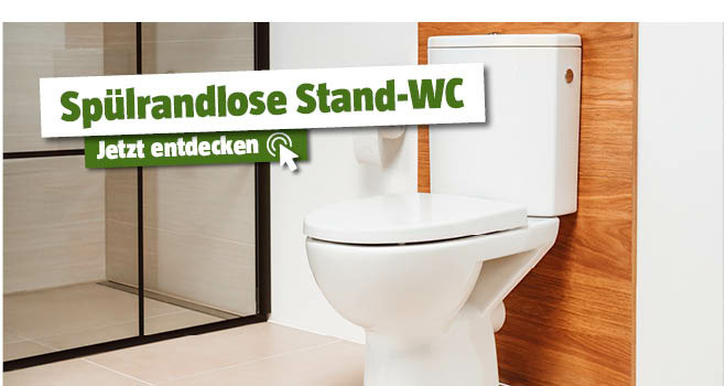Spülrandlose Stand-WC